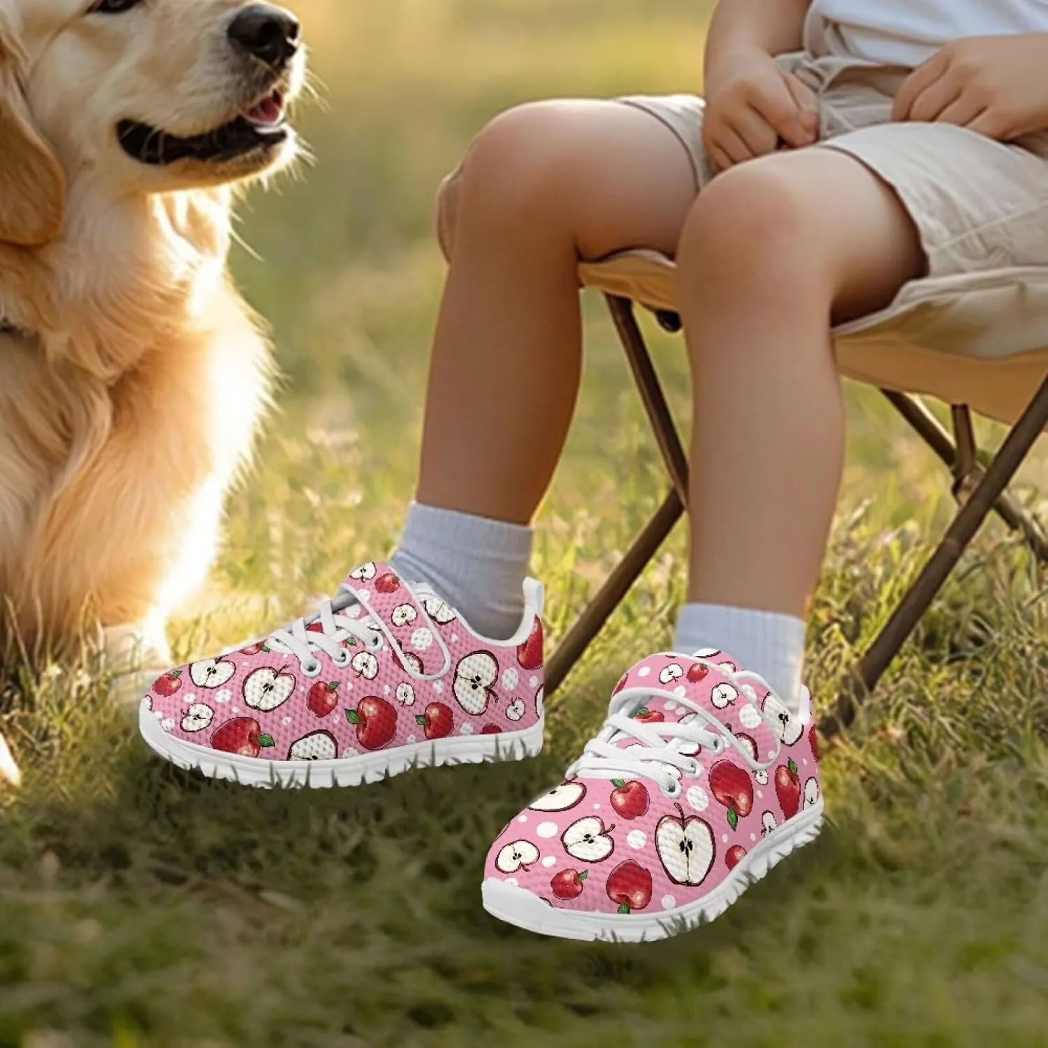 Running Athletic Shoes for Girls Slip On Tennis Shoes Kids Gym Shoes