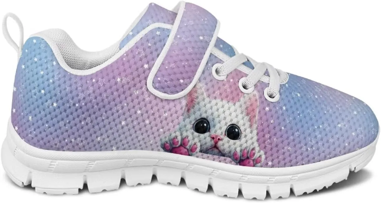 Running Athletic Shoes for Girls Slip On Tennis Shoes Kids Gym Shoes