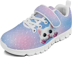 Running Athletic Shoes for Girls Slip On Tennis Shoes Kids Gym Shoes