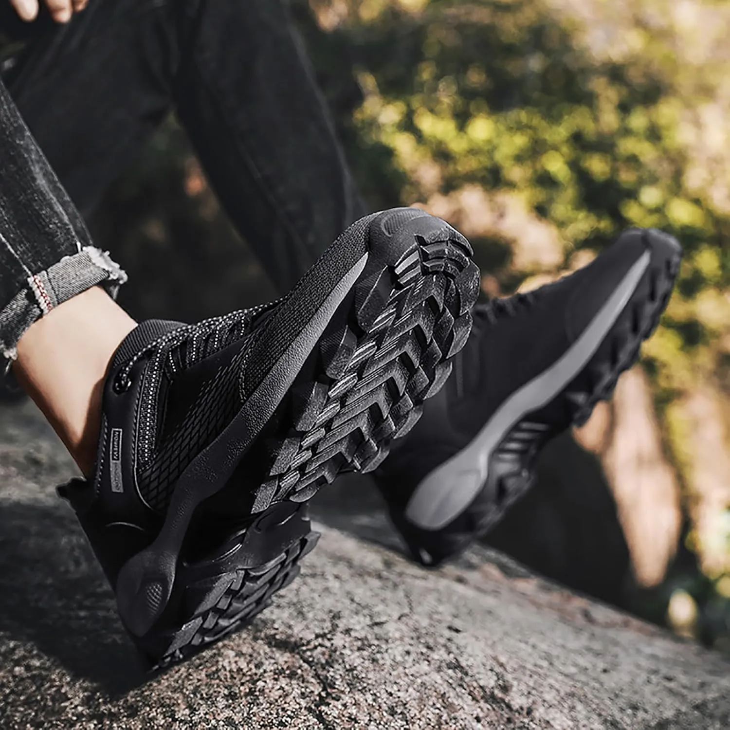 Running Shoes for Men Slip on Hiking Shoes Comfortable Cushioning Sneakers with Arch Support Tennis Shoes Casual Walking Shoes Fall Winter House Work Athletic Workout