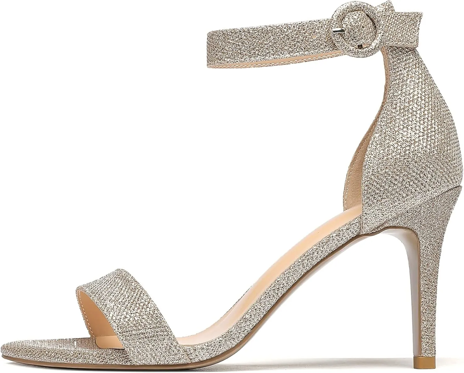 SAMMITOP Women's Open Toe High Heels Ankle Strap Sandals Stilettos Shoes
