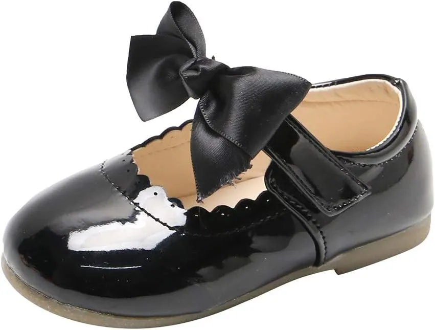 Shoes for Girls,Toddler Girls Infant Baby Shoes Knot Kids Leather Princess Sandals Baby Shoes Soft 0-7 Years