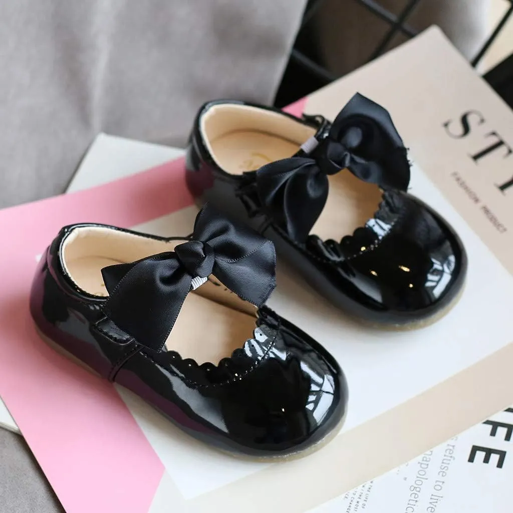 Shoes for Girls,Toddler Girls Infant Baby Shoes Knot Kids Leather Princess Sandals Baby Shoes Soft 0-7 Years