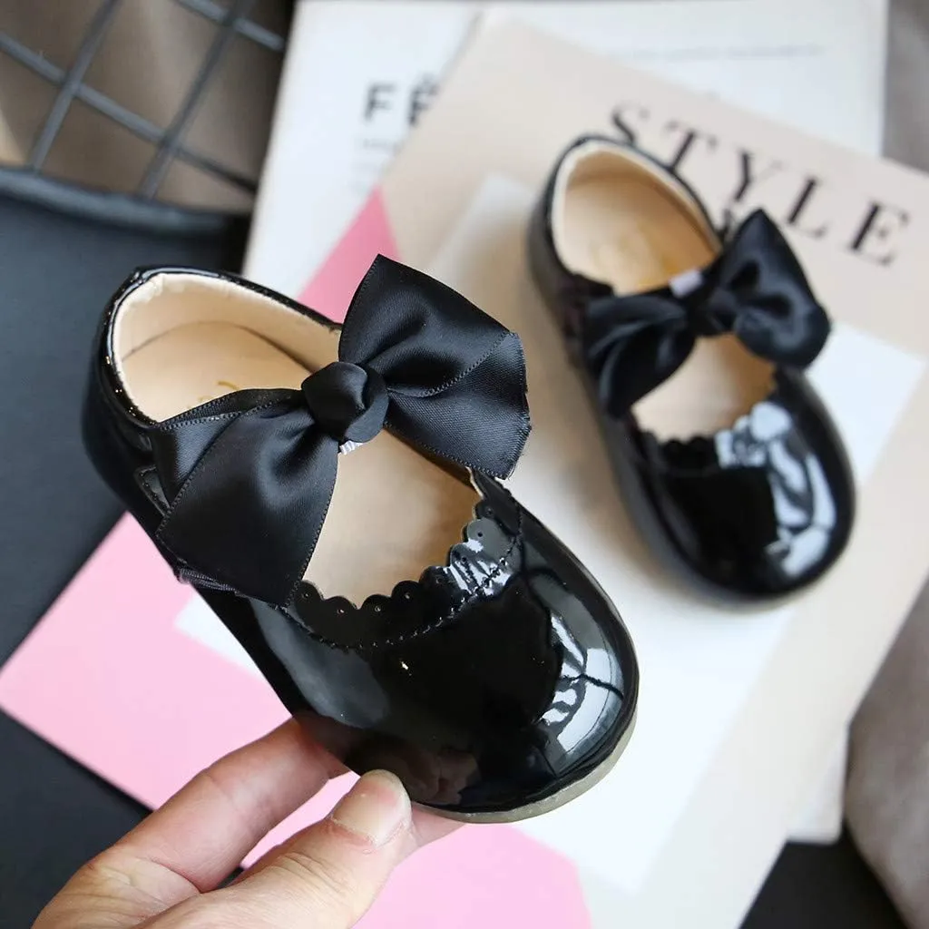 Shoes for Girls,Toddler Girls Infant Baby Shoes Knot Kids Leather Princess Sandals Baby Shoes Soft 0-7 Years