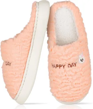 Slippers for Women-Fuzzy Memory Foam Slippers Soft Lightweight Warm Slip On House Slippers,Anti-Skid Cozy Plush for Indoor Outdoor Slipper