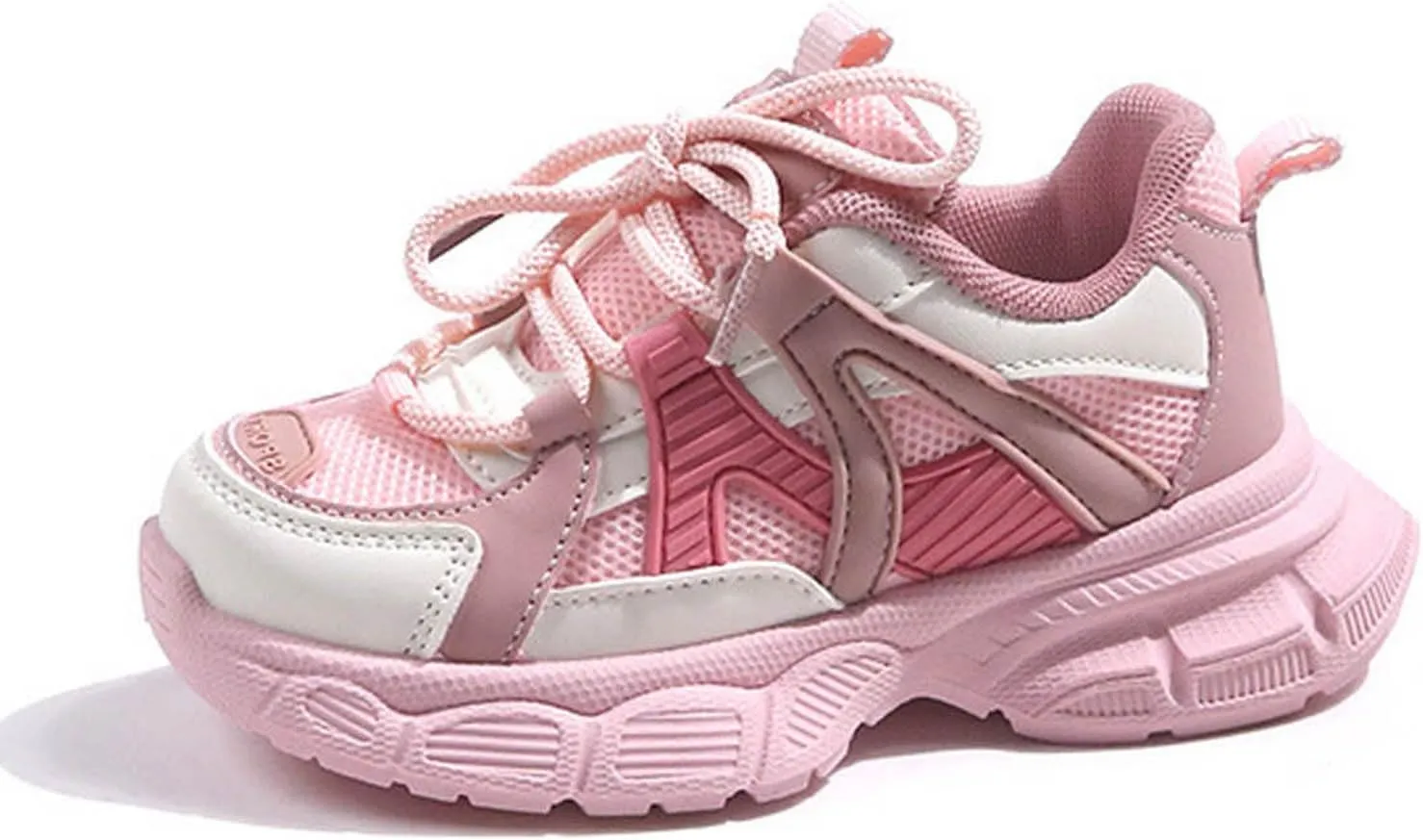 Sneakers for Girls Fashion Tennis Sports Sneaker Kids Lightweight Comfortable Breathable Lace-up Running Athletic Shoes