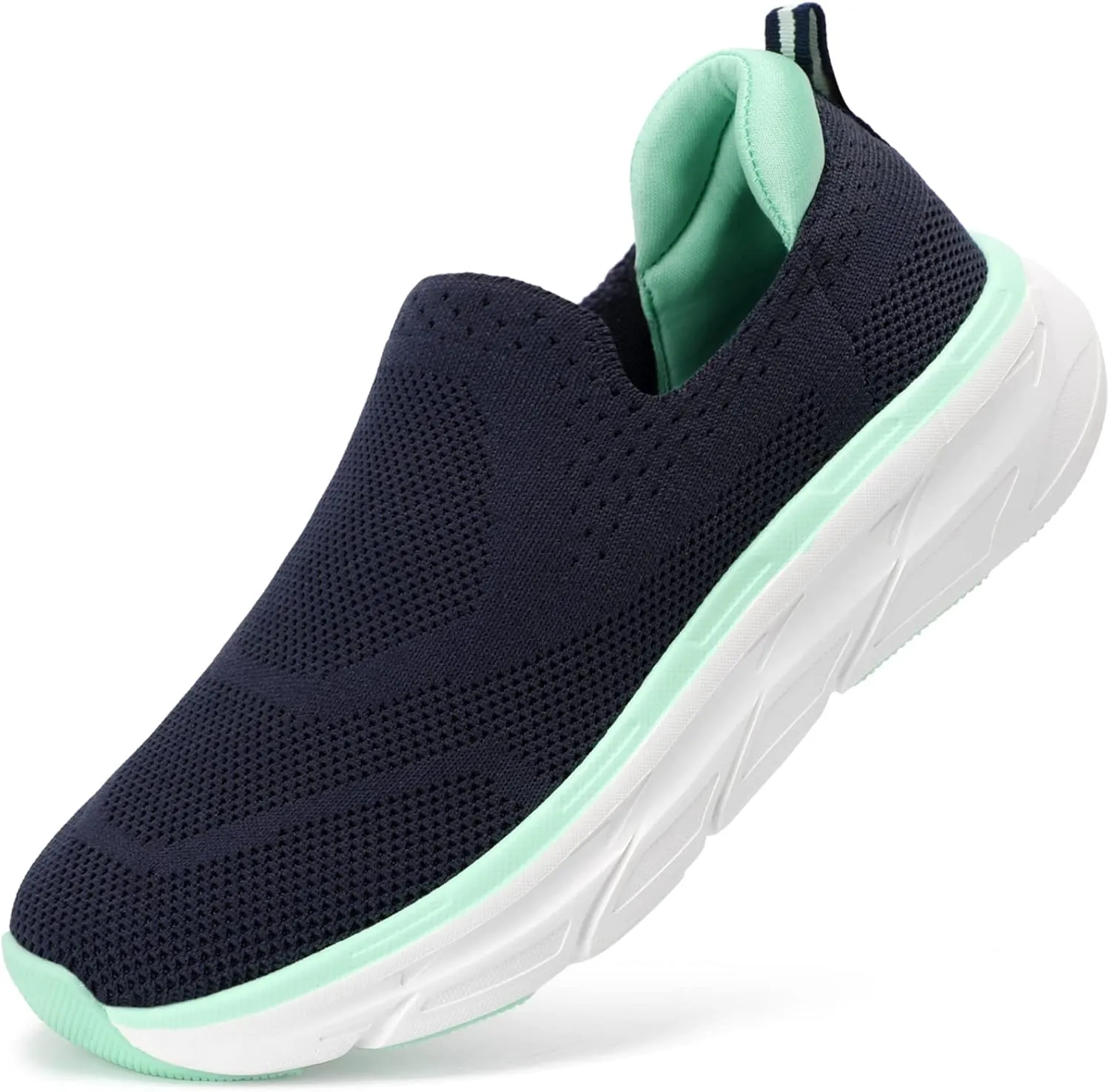 STQ Slip on Sneakers Women Walking Shoes with Arch Support Comfortable Non-Slip Nurse Shoes