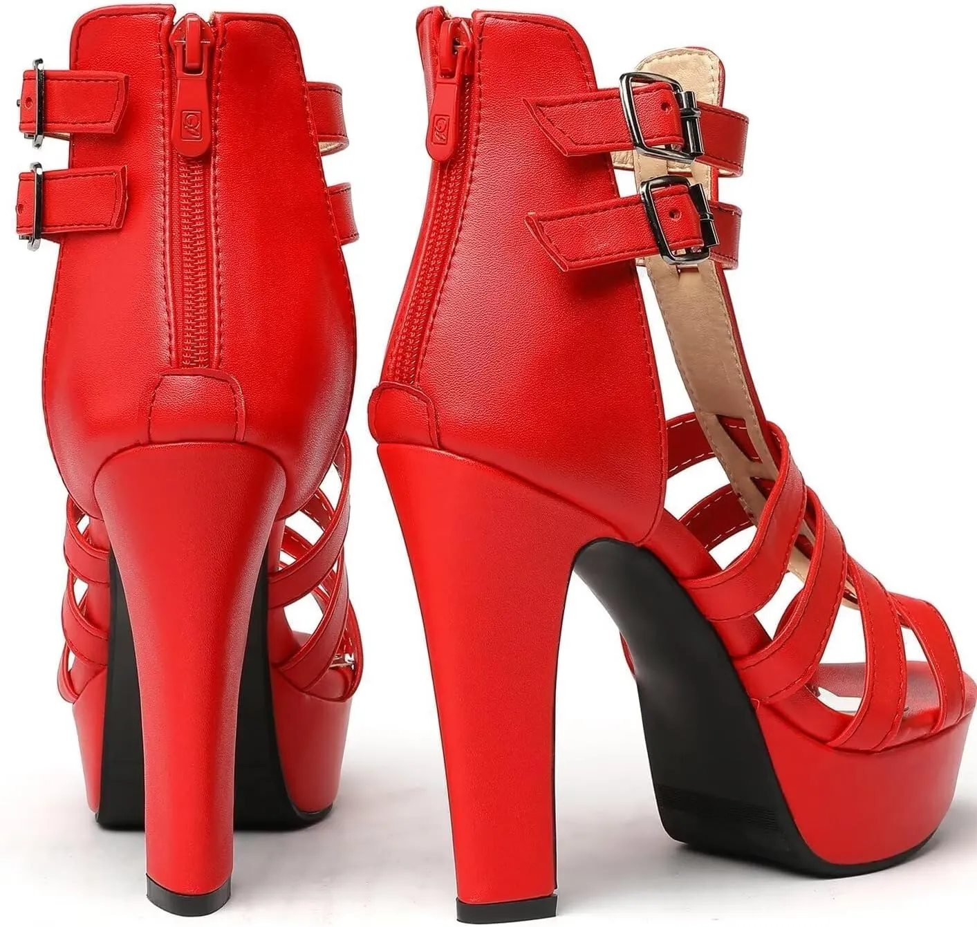 Summer Shoes For Women Sandals Platform High Heels Peep Toe White Red Party Dance Pumps Shoes Ladies Large Size