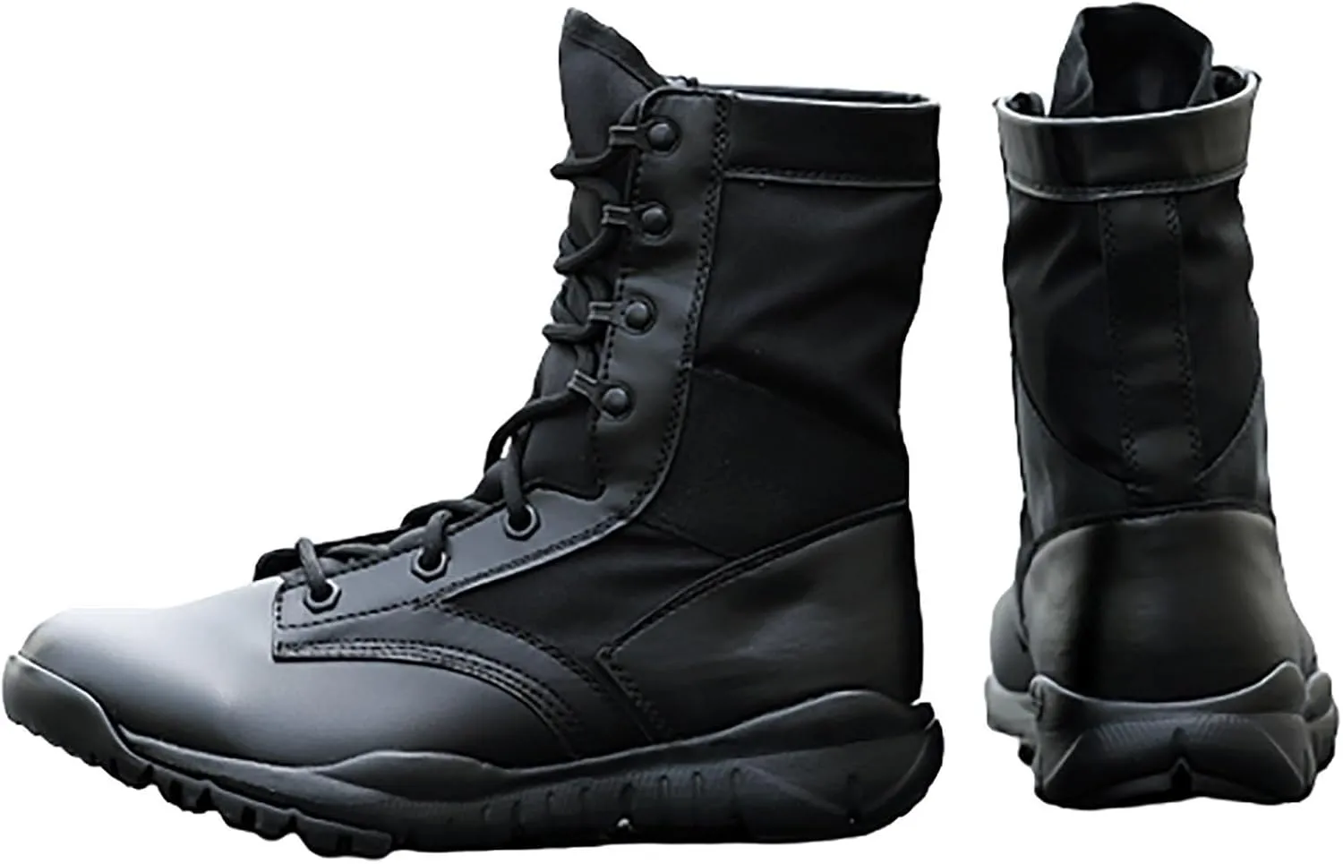 Tactical Combat Boots, Spring Summer High Top Breathable Men's Outdoor Waterproof and Shock-Absorbing Combat Boots, for Wear-Resistant Non-Slip Training Boots