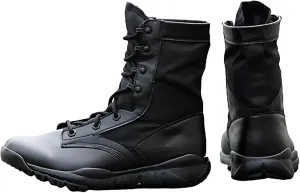 Tactical Combat Boots, Spring Summer High Top Breathable Men's Outdoor Waterproof and Shock-Absorbing Combat Boots, for Wear-Resistant Non-Slip Training Boots