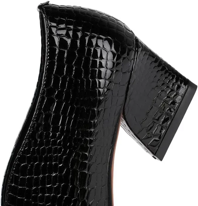 TinaCus Handmade Women's Patent Leather Slip On Printed Snakeskin Casual Shoes