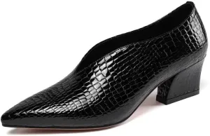 TinaCus Handmade Women's Patent Leather Slip On Printed Snakeskin Casual Shoes
