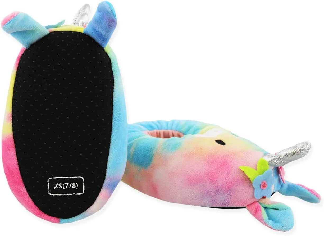 Toddler and Kids Ultra Soft Plush Mooshy Stuffed Novelty Slippers