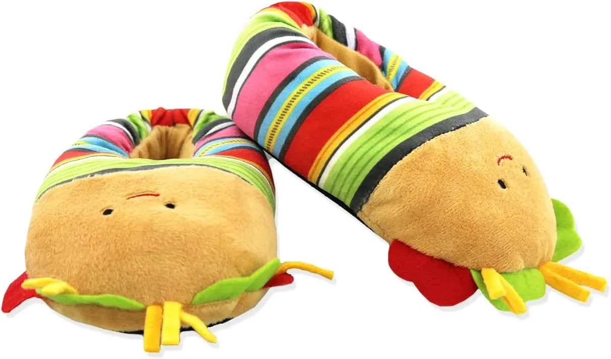 Toddler and Kids Ultra Soft Plush Mooshy Stuffed Novelty Slippers
