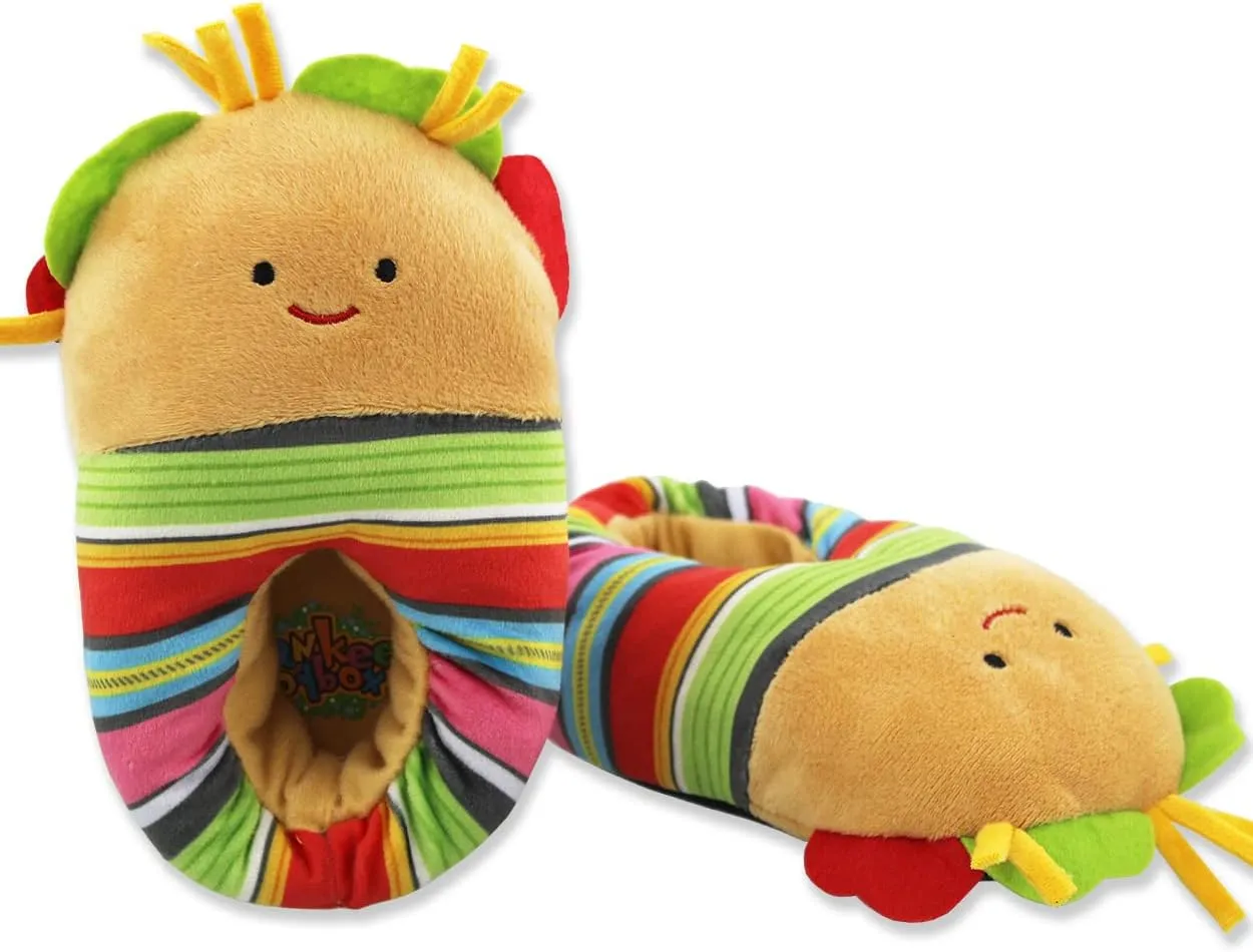 Toddler and Kids Ultra Soft Plush Mooshy Stuffed Novelty Slippers