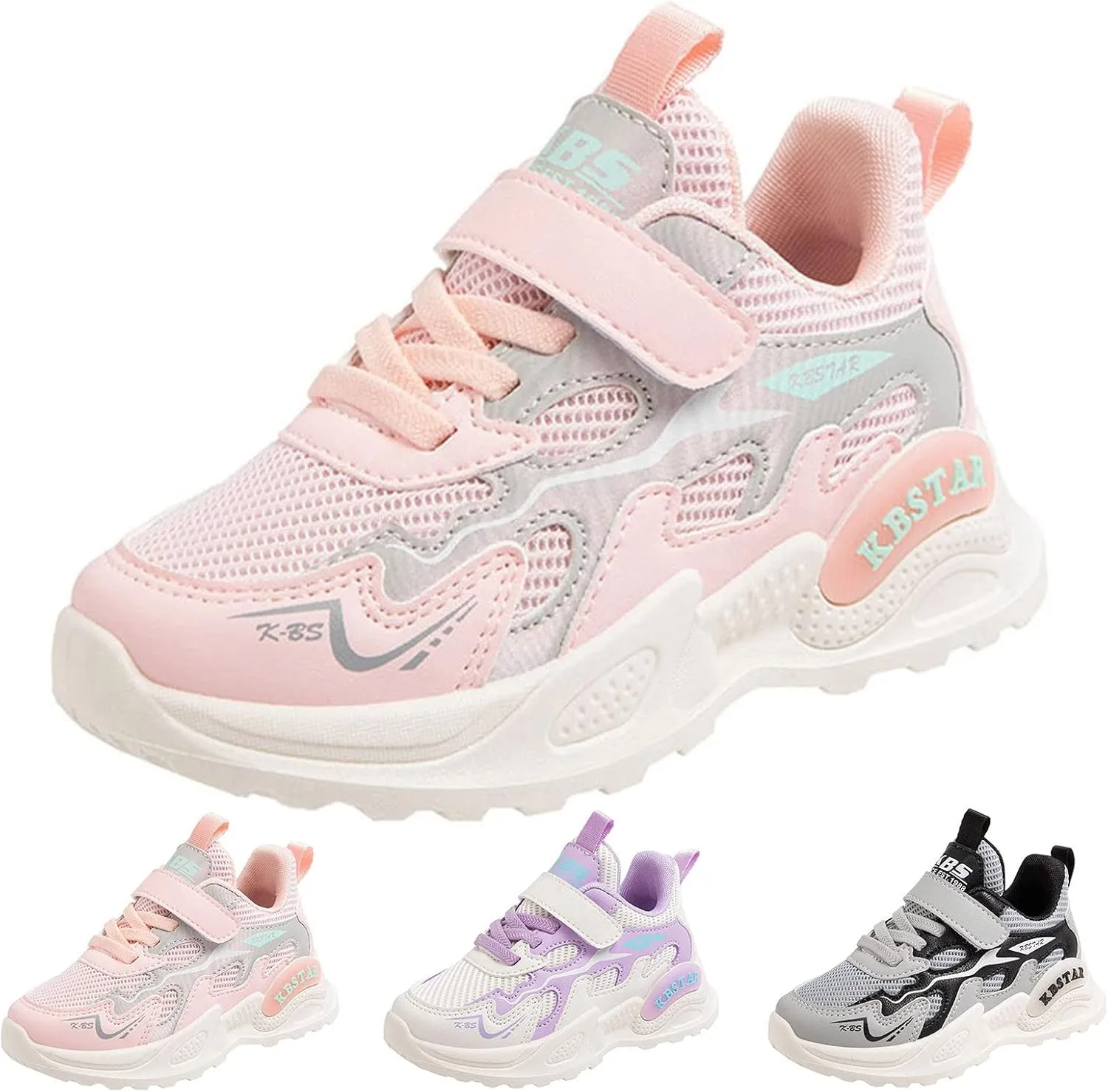 Toddler Boys Sneakers Fashion All Seasons Children Sports Girls Flat Lightweight Mesh Breathable and Breathable Shoes