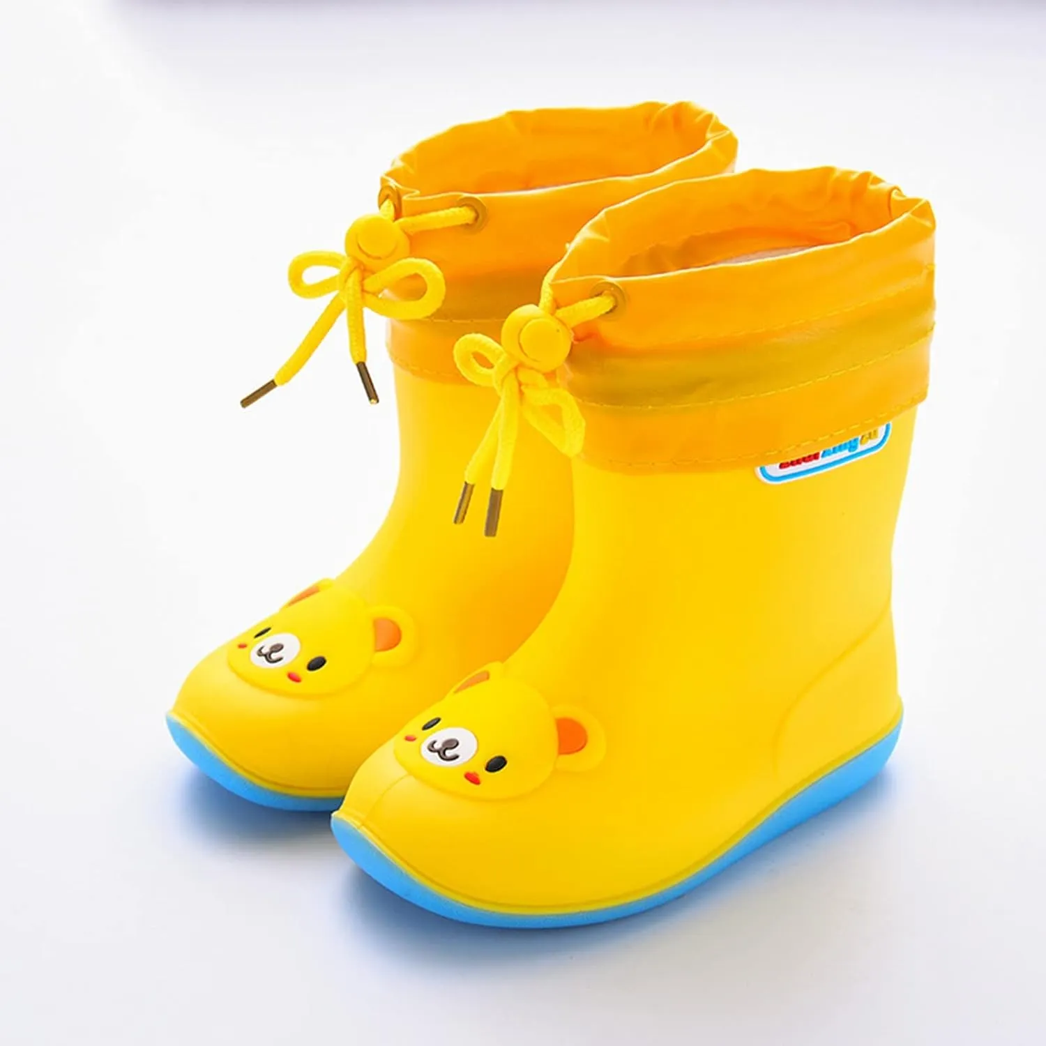 Toddler Rain Boots Waterproof Rainboots Outdoor Boys Girls Cute Water Shoes Non-Slip Rubber Mud Boots Toddler Shoes