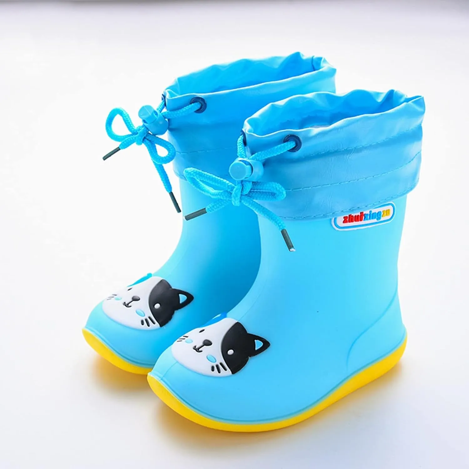 Toddler Rain Boots Waterproof Rainboots Outdoor Boys Girls Cute Water Shoes Non-Slip Rubber Mud Boots Toddler Shoes
