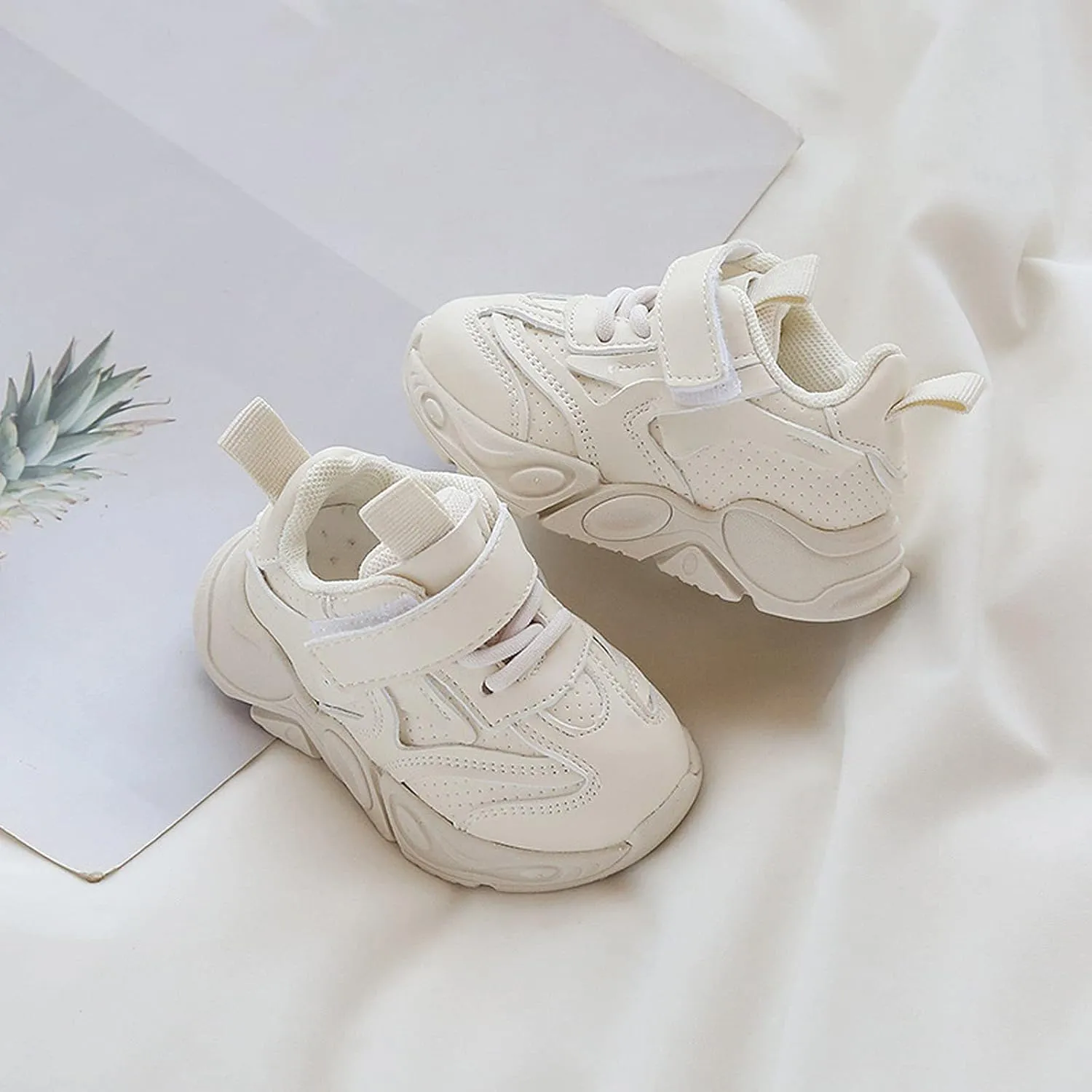 Toddler Sneakers New Solid Color Breathable Non Slip Children's Casual Sports Walking Shoes for Kids Breathable Sneakers