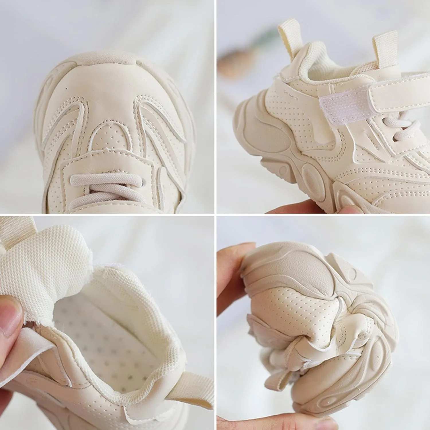Toddler Sneakers New Solid Color Breathable Non Slip Children's Casual Sports Walking Shoes for Kids Breathable Sneakers