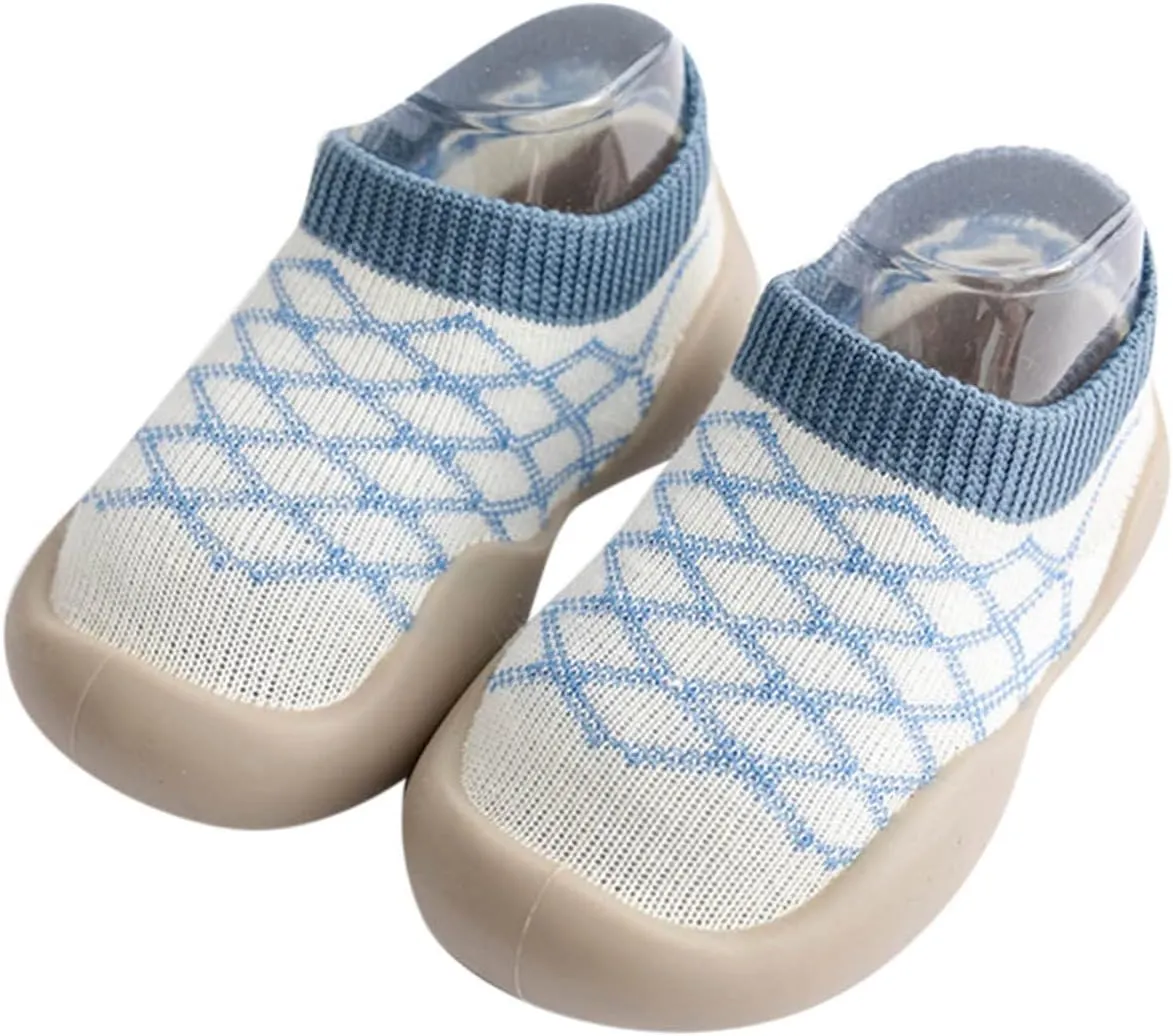 Toddler Sock Shoes,Infant Boys Girls Animal Cartoon Socks Shoes Fleece Warm Floor Socks Non Slip Sock Shoes B