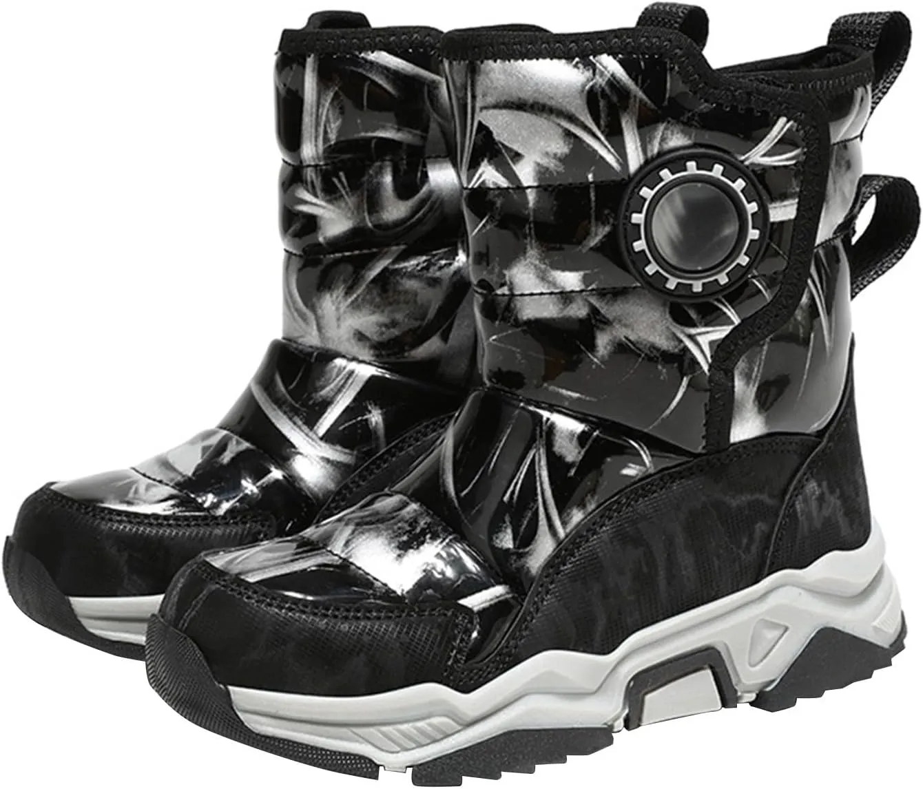Winter Snow Boots For Kids Boys Girls Childrens aterproof Shoes Thick Warm Ski Booties Fashion Comfy Non Slip