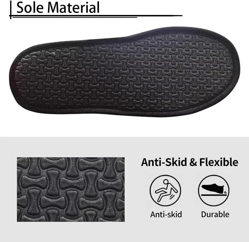 Women Slippers Plush Cozy Fuzzy Slippers Anti-Skid Sole Plush Slippers for Women Fluffy Indoor Outdoor Shoe