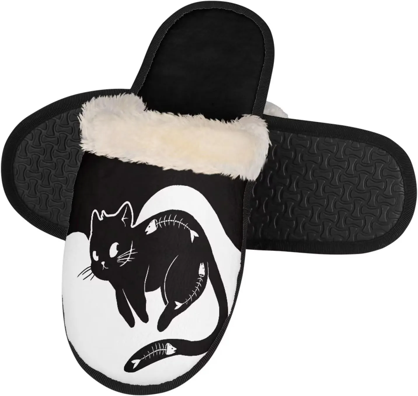 Women Slippers Plush Cozy Fuzzy Slippers Anti-Skid Sole Plush Slippers for Women Fluffy Indoor Outdoor Shoe