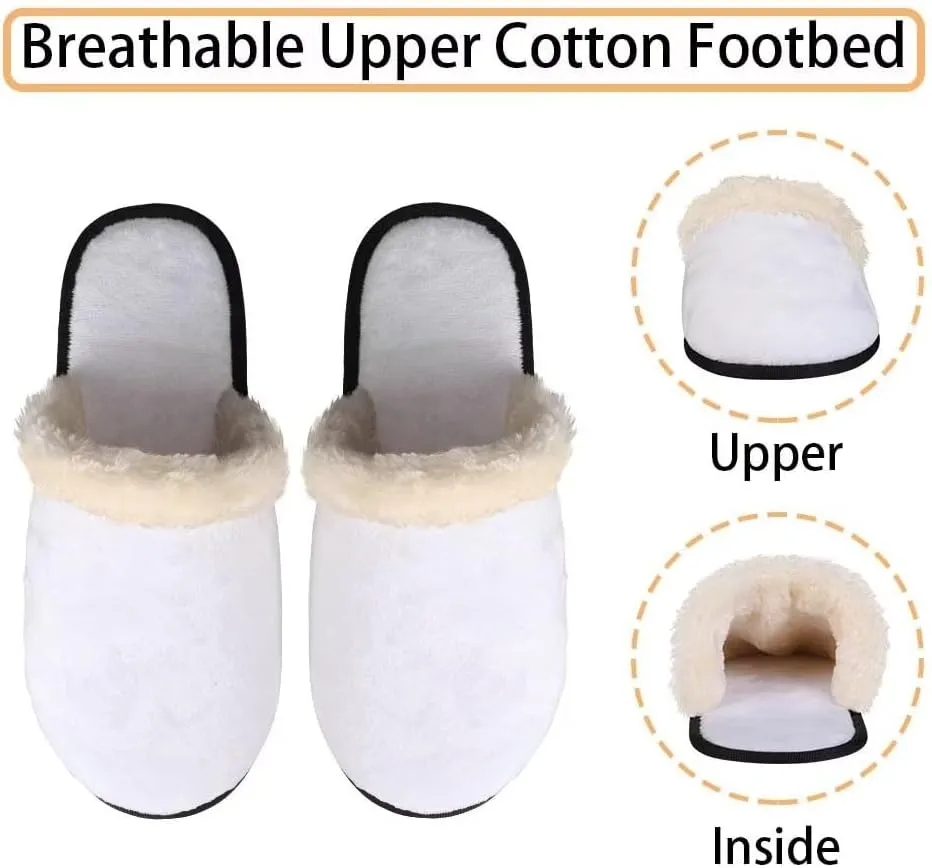 Women Slippers Plush Cozy Fuzzy Slippers Anti-Skid Sole Plush Slippers for Women Fluffy Indoor Outdoor Shoe