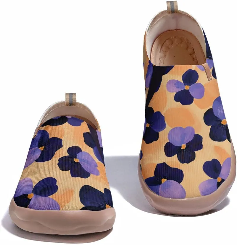 Women's Art Travel Slip-On Casual Shoes Lightweight Breathable Loafers Comfortable Walking Sneakers