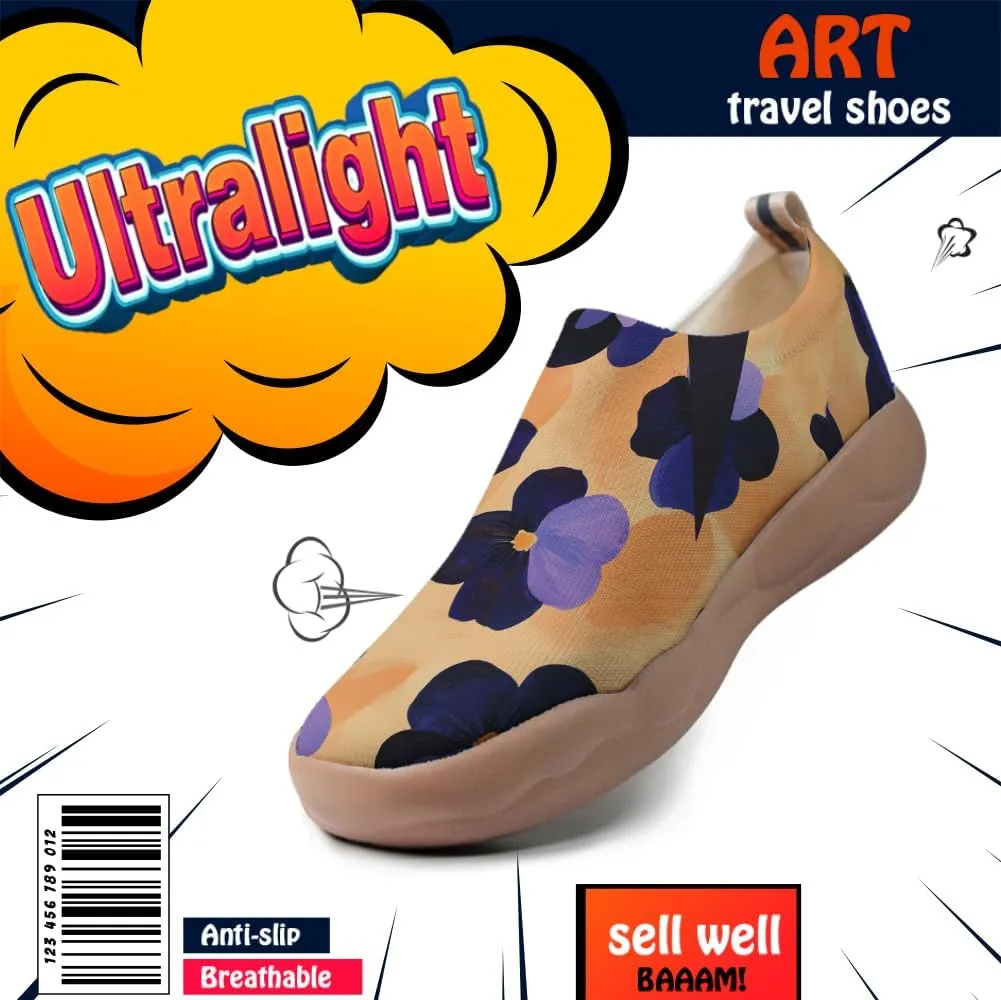 Women's Art Travel Slip-On Casual Shoes Lightweight Breathable Loafers Comfortable Walking Sneakers