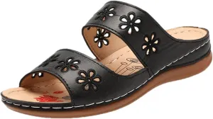 Womens Comfy Wedge Orthopedic Sandals Orthopedic Flip Flop Slippers Orthopedic Shoes for Women Sandals Comfortable Orthopedic Comfy Black Sandals for Women Mens Orthopedic Walking Sandals