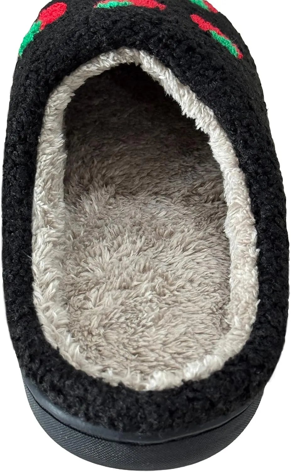 Women's Men's Cute Fuzzy Heart Slippers Memory Foam Fluffy Couple Slippers Cozy House Indoor Outdoor Shoes
