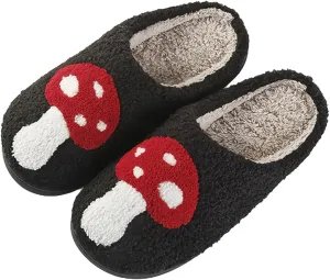 Women's Men's Cute Fuzzy Heart Slippers Memory Foam Fluffy Couple Slippers Cozy House Indoor Outdoor Shoes