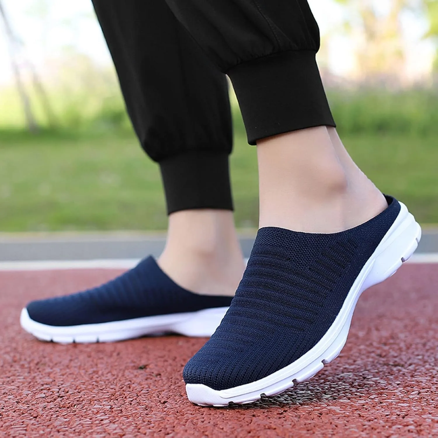 Women's Mesh Breathable Shoes Casual Flying Woven Orthopedic Sneaker Knit Slip On Walking Shoes Wide Width Dress𝐲 Flat𝐬