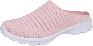 Womens Mesh Mules Orthopedic Sneakers for Women Arch Support Breathable Lightweight Running Shoes Comfortable Slip On Walking Shoes
