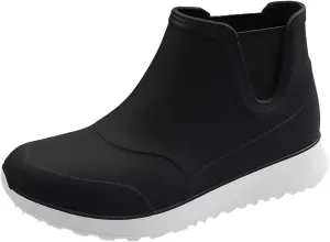 Womens Rain Boots Comfortable Mens Grounded Footwear Booties Black Orthopedic Barefoot Shoes Rain Boots for Women and Men, Waterproof Rubber Women Winter Boots