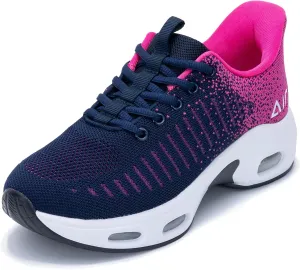 Womens Running Shoes Air Tennis Sneakers Slip On Athletic Shoes for Walking Gym Fitness