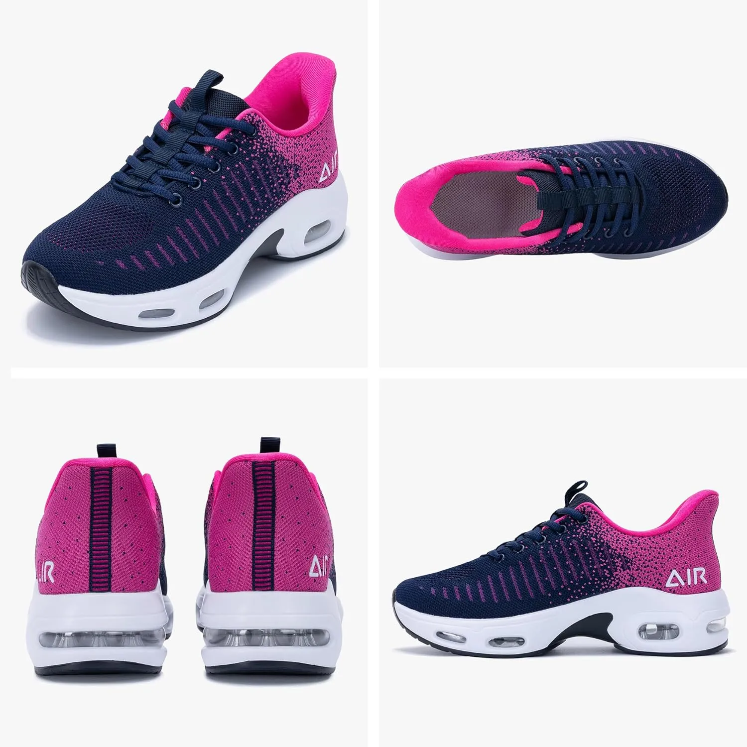Womens Running Shoes Air Tennis Sneakers Slip On Athletic Shoes for Walking Gym Fitness