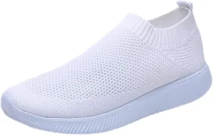 Womens Running Shoes Slip-on Walking Sneakers Non Slip Work Shoes Women Cute Casual Tennis Shoes Black Platform Sneaker Platform Tennis Shoe Loafers Casual Slip On