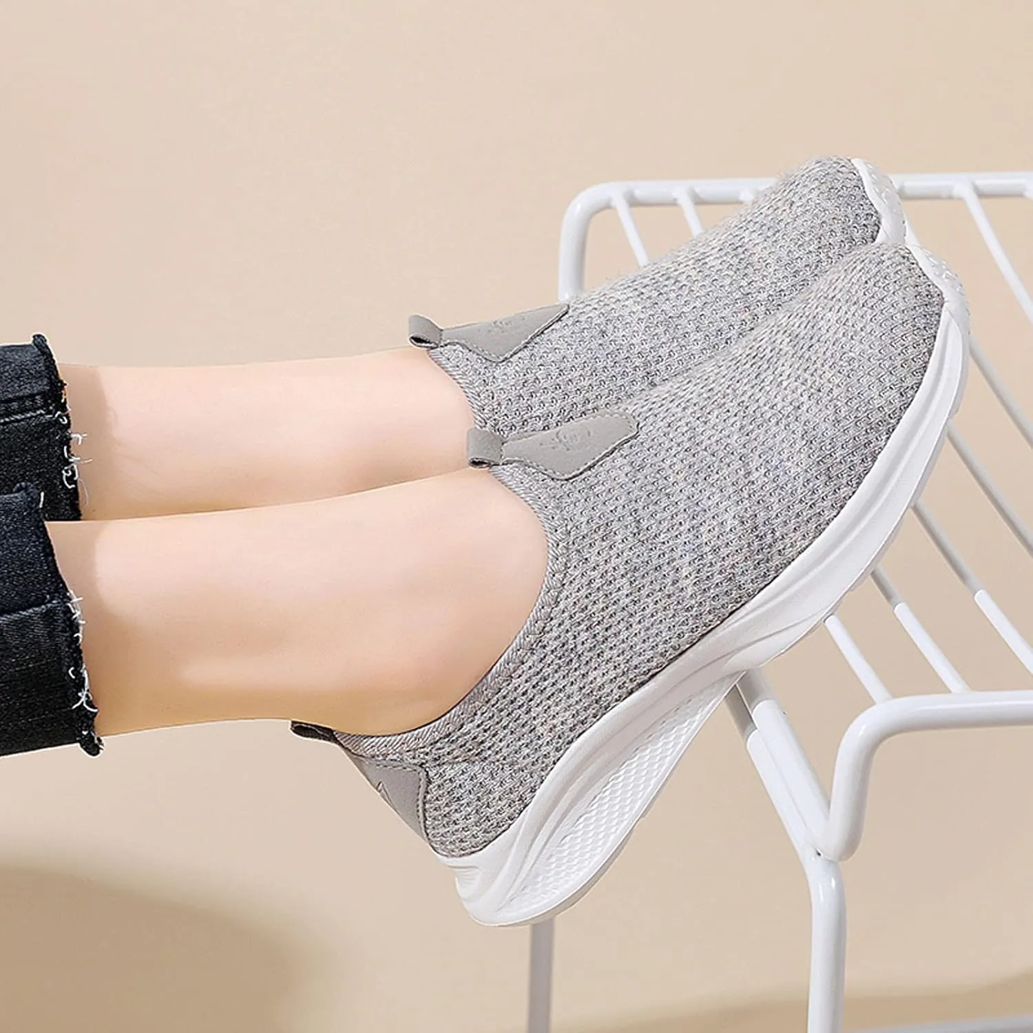 Womens Running Shoes Slip-on Walking Sneakers Womens Running Shoes Food Service Casual Tennis Shoes Men Shoes Sneakers Red Tennis Shoe Loafers Casual Slip On