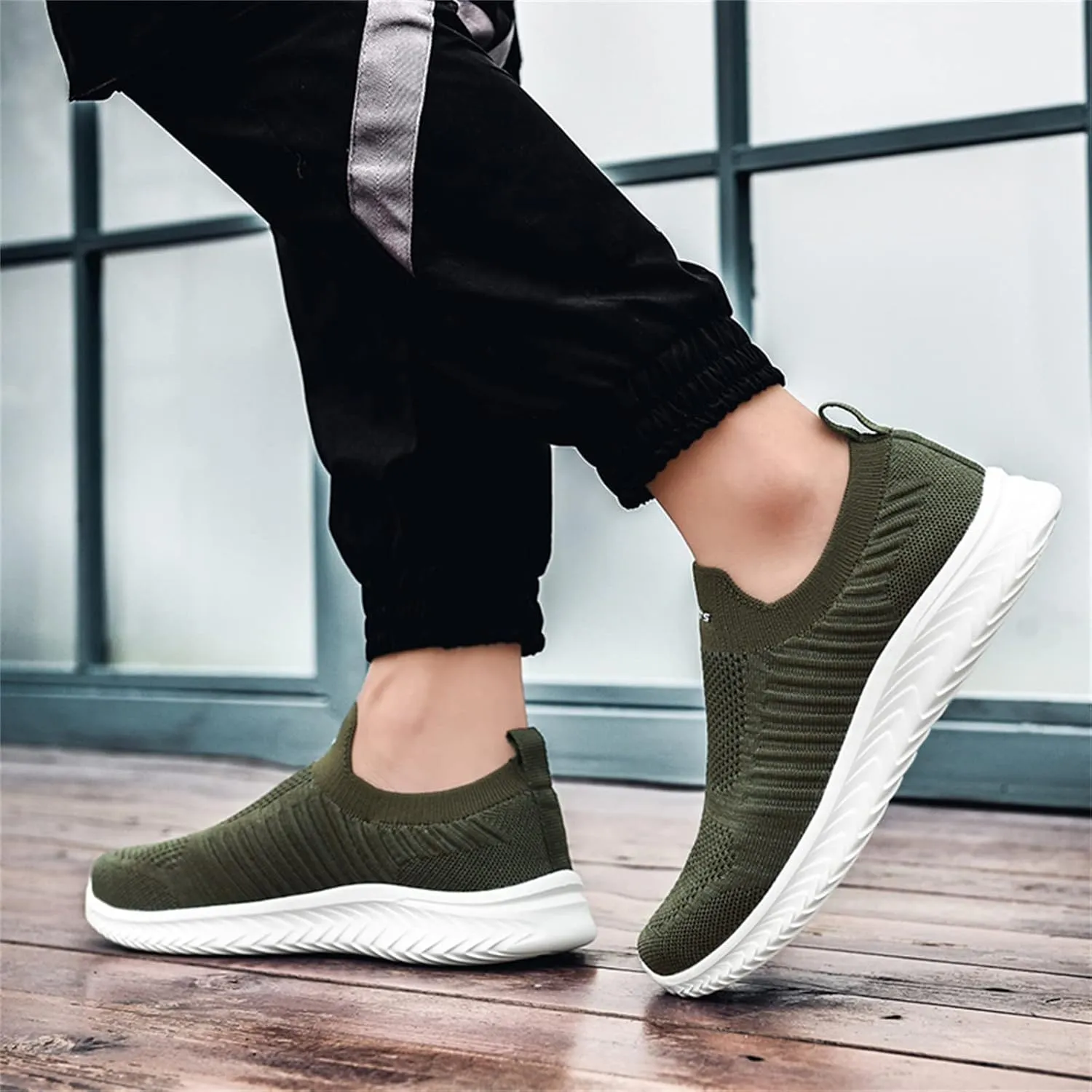 Women's Slip-on Shoes Wide Width Sneakers Hands Free Mens Running Shoes Jogging Men Shoes Casual Dress Sneakers White Tennis Shoe Trainers Shoe