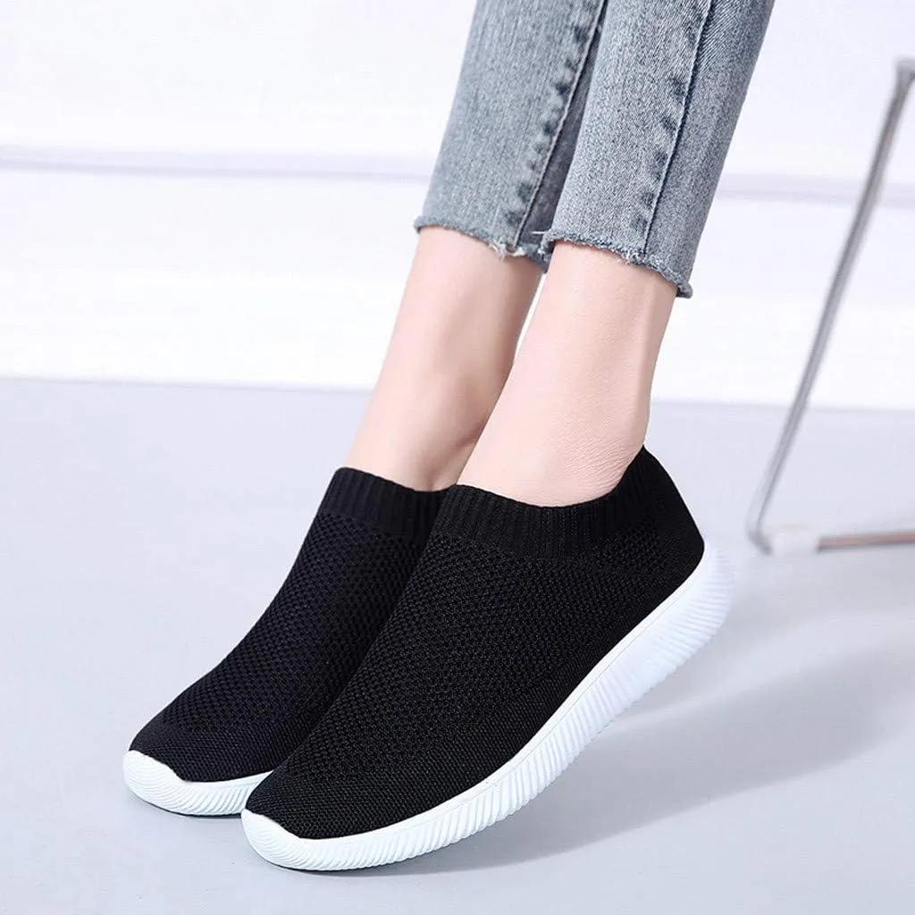 Womens Slip On Walking Shoes Non Slip Running Shoes Tennis Shoes Womens Dressy Casual Black Shoes Women Shoes Sneakers Slip On Tennis Shoe Casual Loafers