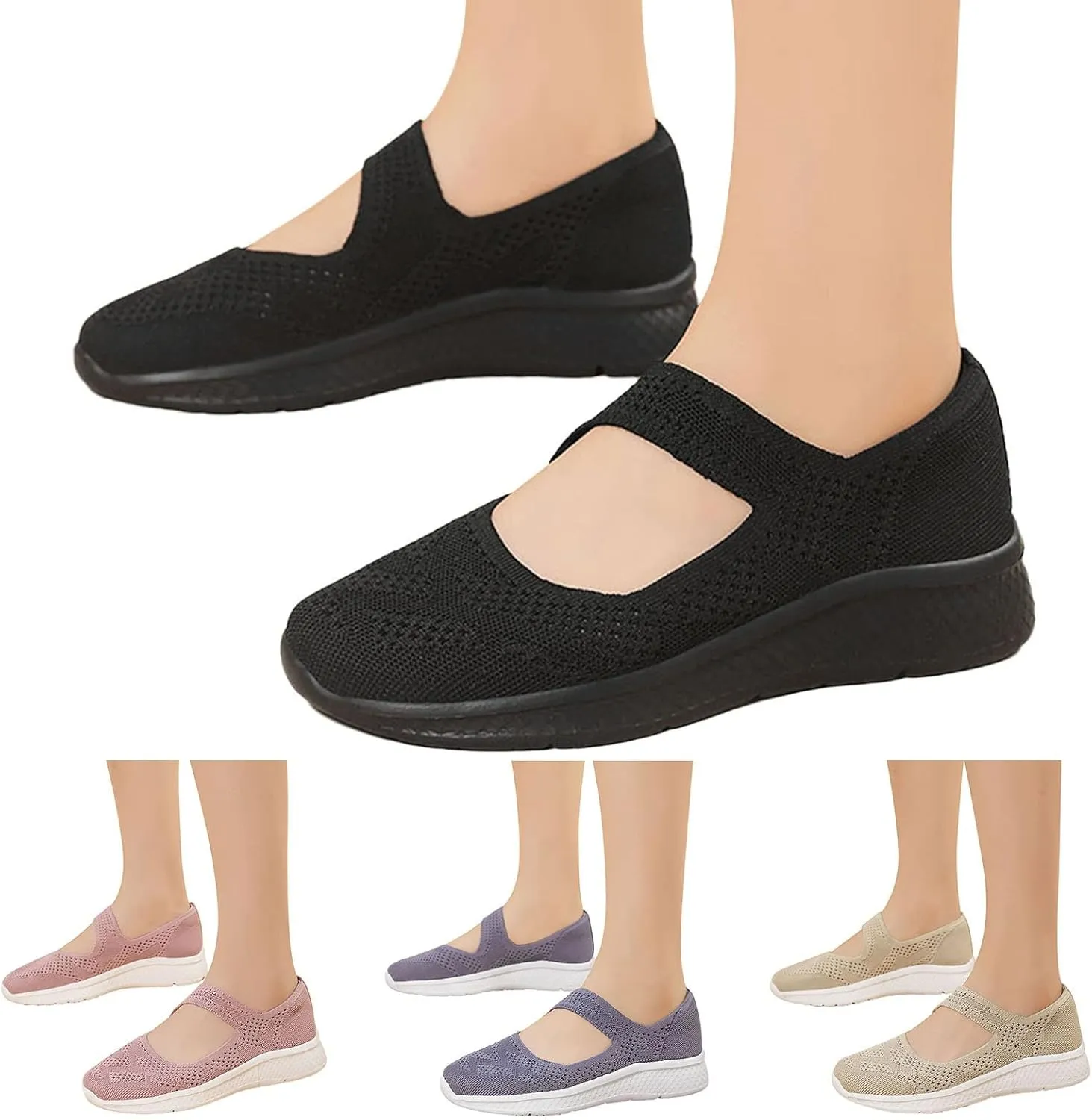 Womens Slip On Walking Shoes Women's Athletic Shoes Womens Lightweight Casual Sneakers for Gym Travel Work