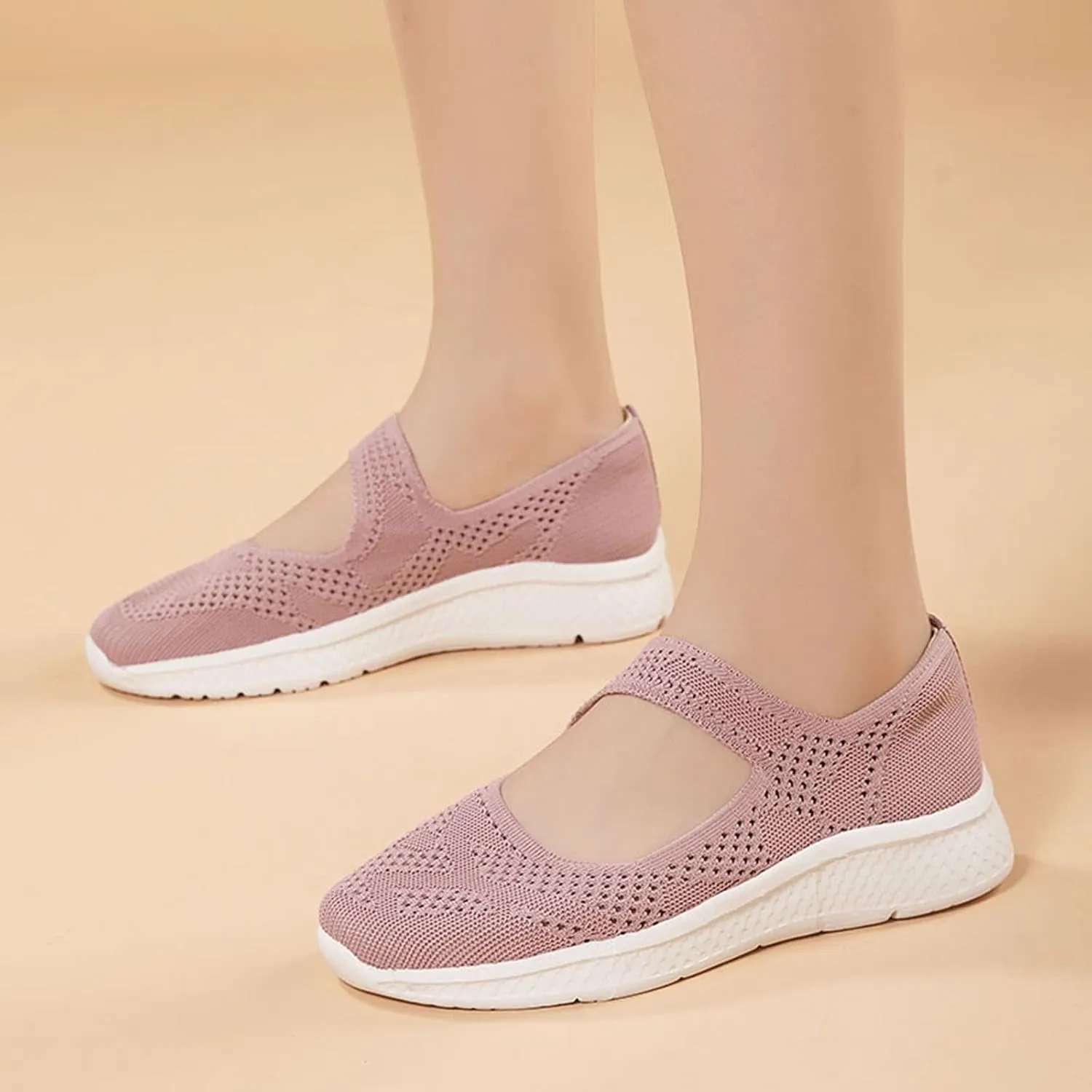 Womens Slip On Walking Shoes Women's Athletic Shoes Womens Lightweight Casual Sneakers for Gym Travel Work