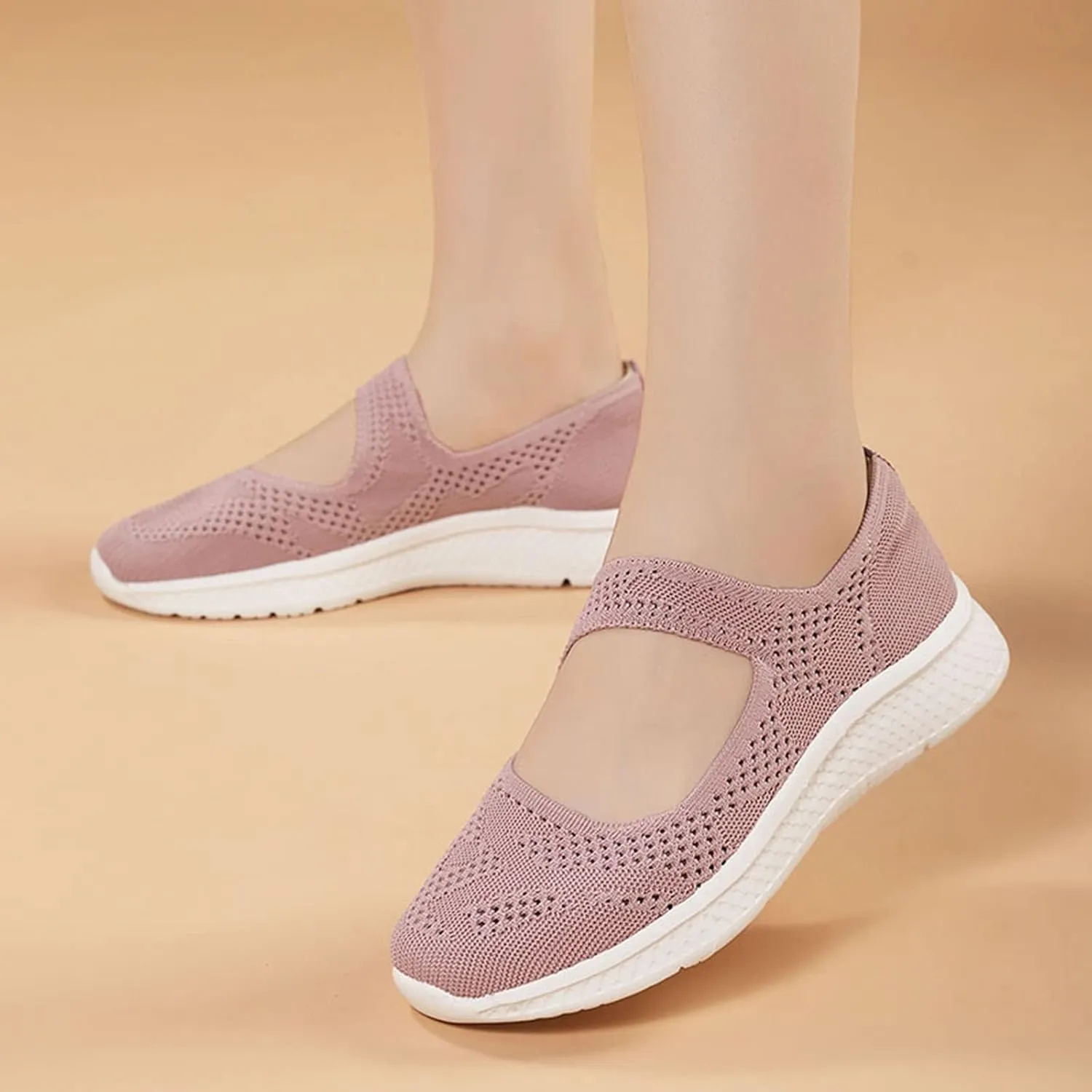 Womens Slip On Walking Shoes Women's Athletic Shoes Womens Lightweight Casual Sneakers for Gym Travel Work