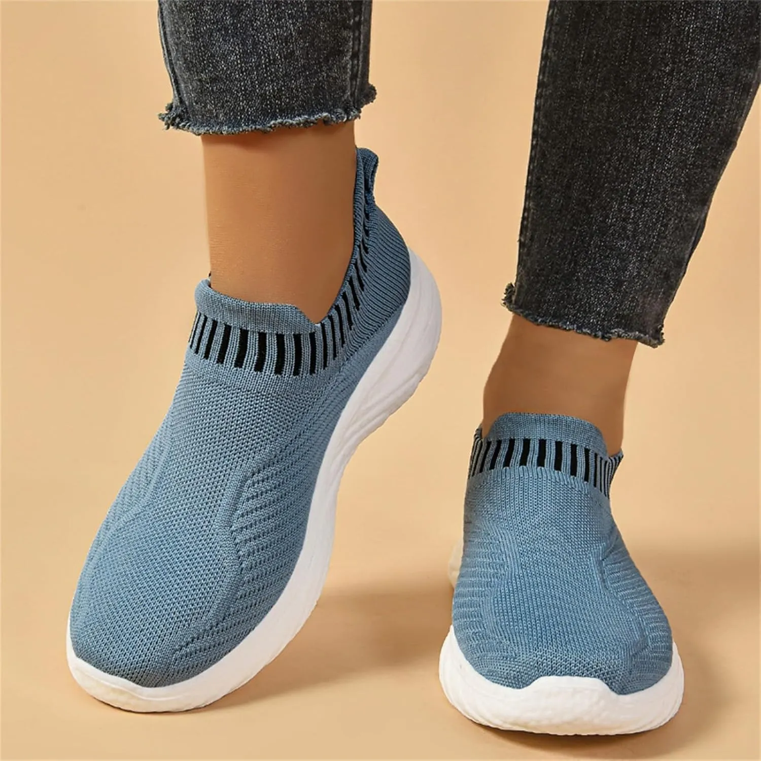 Womens Sneakers Air Cushion Running Shoes Comfortable Tennis Walking Shoes Mesh Breathable Gym Work Lightweight Athletic Sneakers