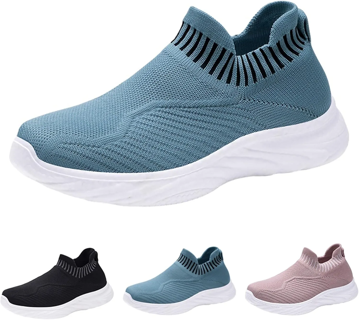 Womens Sneakers Air Cushion Running Shoes Comfortable Tennis Walking Shoes Mesh Breathable Gym Work Lightweight Athletic Sneakers