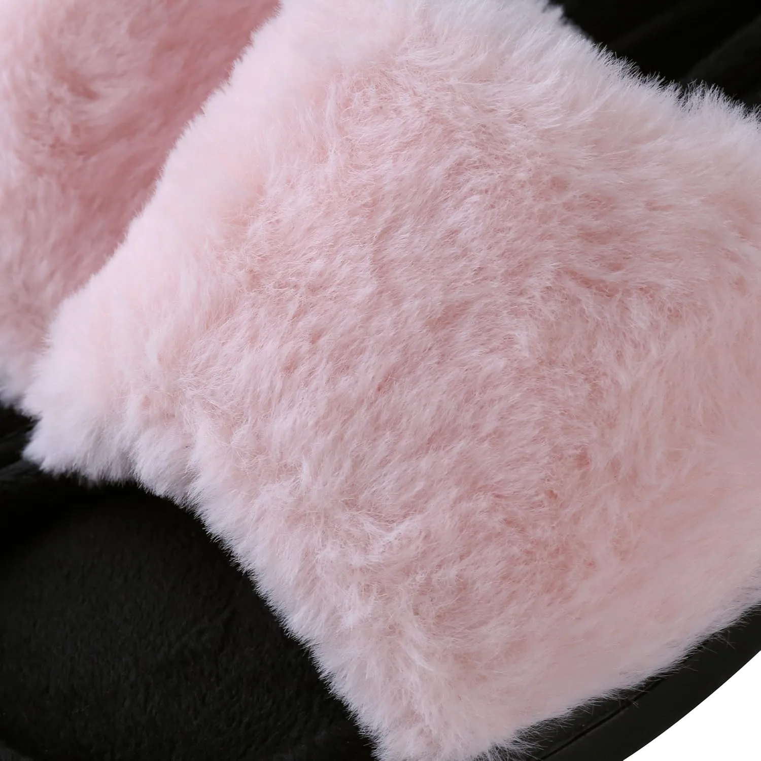 Women's Soft Warm Cushioned Fluffy Slides Home Slippers with Water Resistant Anti-Skid Sole