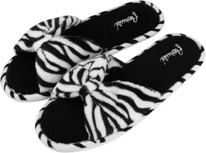 Women's Soft Warm Cushioned Fluffy Slides Home Slippers with Water Resistant Anti-Skid Sole